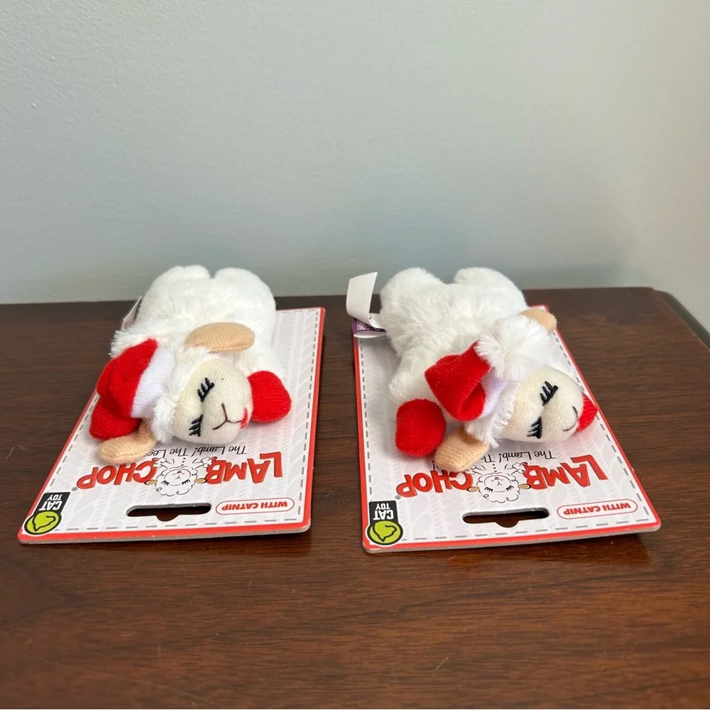 Lot of 2 Lambchop Plush Cat Toys NWT
